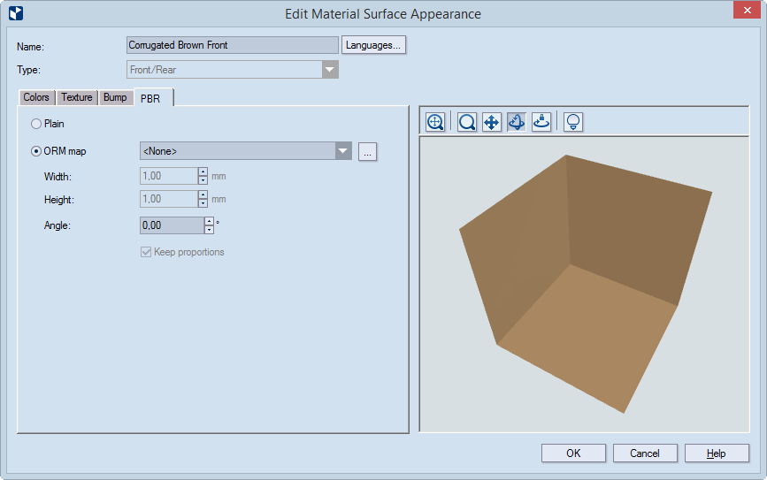 Physically Based Rendering options