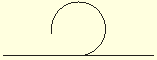 A Tangent relationship is set implicitly between the arc and the line.. A Tangent relationship is set implicitly between the arc and the line..